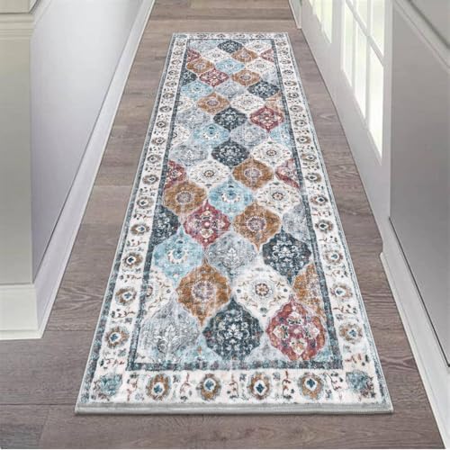 HEBE Hallway Runner Rug 2'x6', Washable Non Slip Kitchen Rug Runner by HEBE