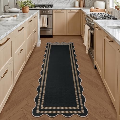 Modern Hallway Runner Rug, 2x6 Washable Easy Jute Rugs for Entryway Kitchen Farmhouse Indoor Outdoor Carpet, Non Slip Runner for Bedroom Porch Laundry - Image 3