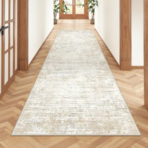 2'6 x 8' Runner Rug Non Slip,Washable Kitchen Rugs,Brown - Image 3
