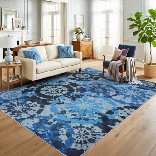 Boho 4x6 Area Rugs for Bedroom Washable Modern Non-Slip Low-Pile Rug - Image 5