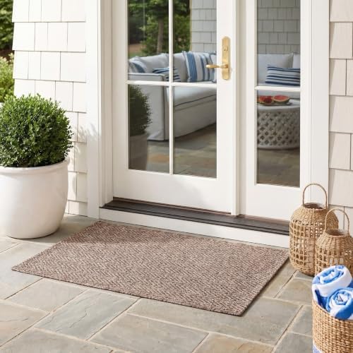 SAFAVIEH Courtyard Outdoor Area Rug 2'3"x5', Brown & Beige CY8022-36321 by Unknown