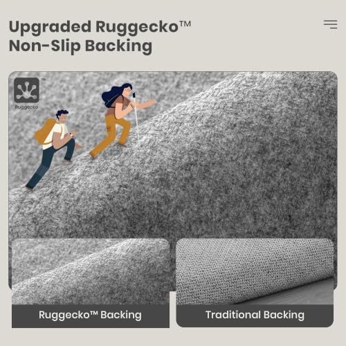 Valenrug 9x12 Area Rug, High Low Pile Washable Rugs for Living Room Beige - Image 6