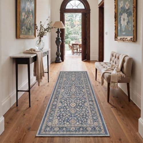 Bavni 2X5 Washable Hallway Runner Rug, Boho Vintage Non Slip - Image 2