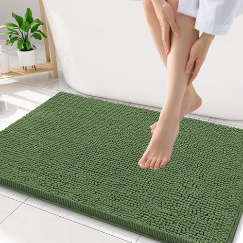 Smiry Bathroom Rugs 34X21, Luxury Chenille Extra Soft Absorbent Bath Mat by Smiry