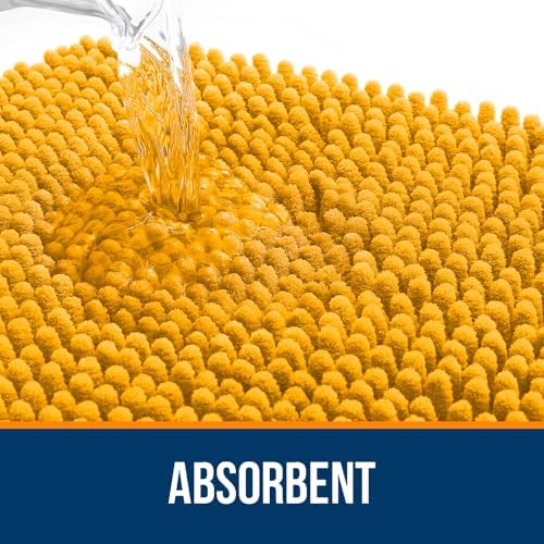 OLANLY Large Bathroom Rugs 59x35, Extra Soft Absorbent Chenille Bath Rugs - Image 4