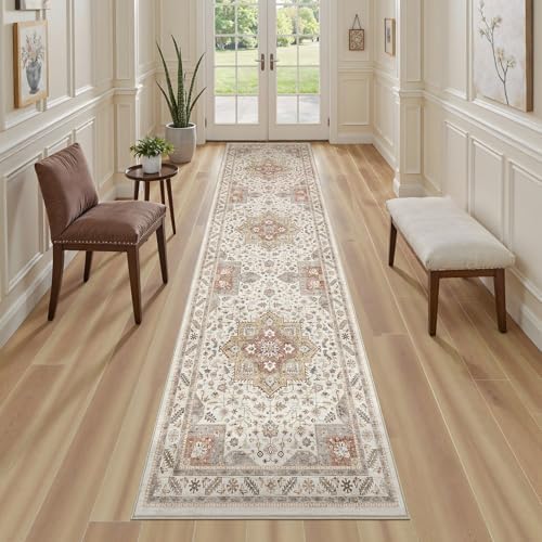 cotiled 2x6 Hallway Runner Rug for Entryway, Non-Slip Vintage, Golden Taupe - Image 4