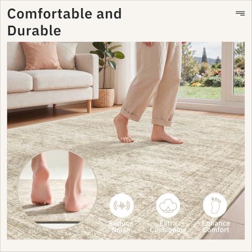 Soalmost Non Slip Rug Pads 8x10, 1/4" Thick Felt Cushioned Rug Gripper Pad - Image 7