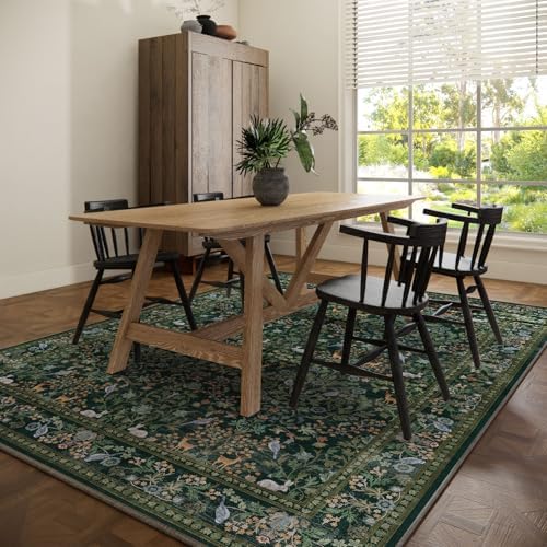Washable Area Rugs for Living Room: 6x9 Rugs for Bedroom Stain Resistant Non Slip Low Pile Lightweight Soft Carpets for Bedroom Kitchen Dining Room Nursery Kids Room Farmhouse Home Office - Image 6