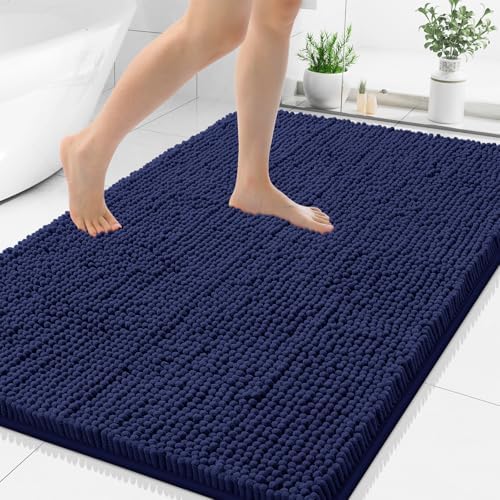 Smiry Bathroom Rugs 48X32, Luxury Chenille Extra Soft Absorbent Bath Mat by Smiry