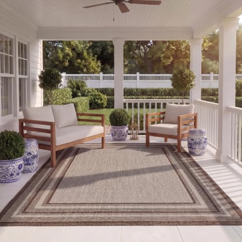 SAFAVIEH Courtyard Outdoor Rug 10x14, X-Large Grey CY8475-36312 by Unknown