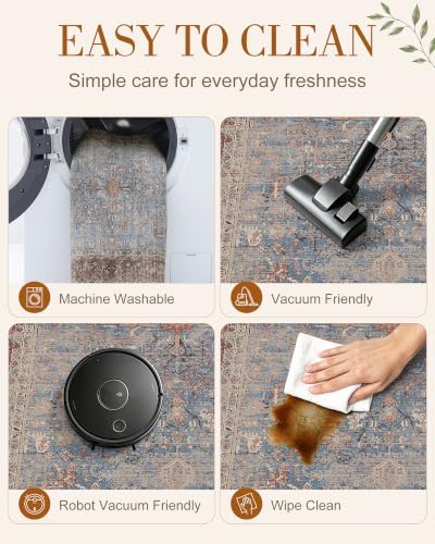 OLANLY 3x6 Washable Runner Rug, Soft Non Slip Carpet for Hallway Kitchen - Image 6