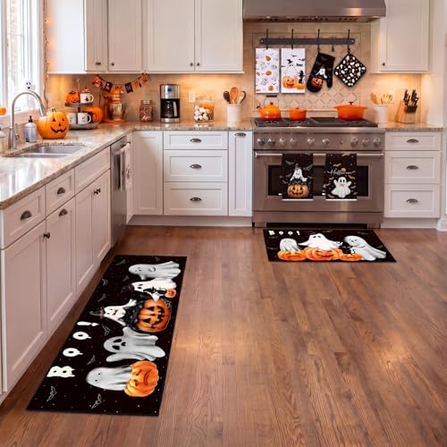 Fourluoo 10 Pcs Halloween Ghost Kitchen Decor Set - Image 2
