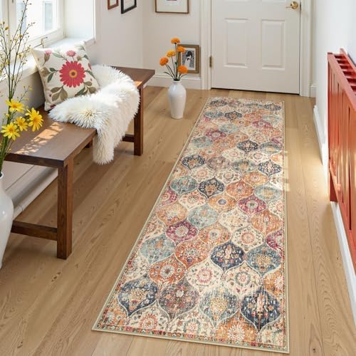 Lahome Moroccan Washable Runner, 2x6 Kitchen Runners for Hallways 6 Feet by Lahome