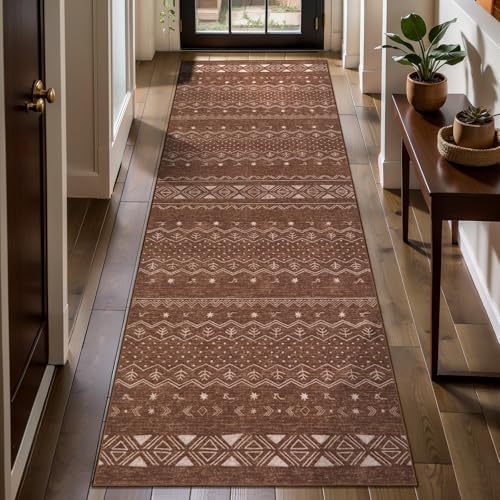 SERISSA 2x6 Washable Non-Slip Boho Runner Rug for Kitchen - Image 2
