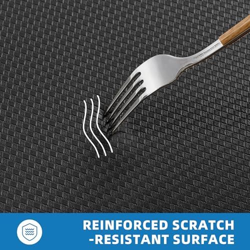 Kitchen Mats for Floor, Extra Long Anti-Fatigue Kitchen Rug, Black - Image 6