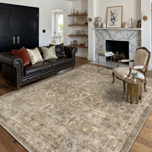 Washable 4'x6' Vintage Area Rug for Bedroom Living Room - Image 2