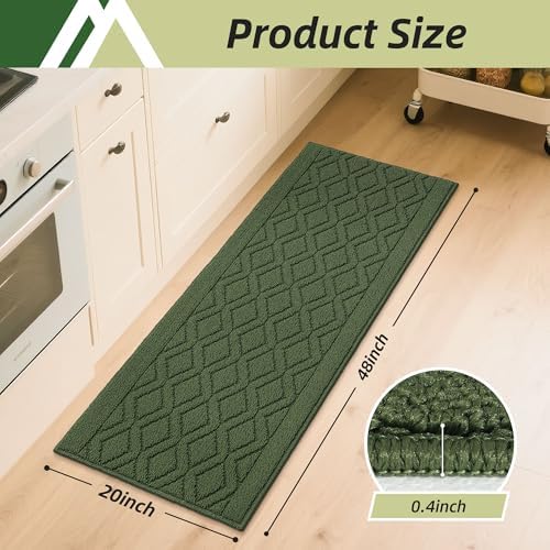 COSY HOMEER Kitchen Rugs and Mats 20"x48" Non Slip Kitchen Mats for Floor - Image 2