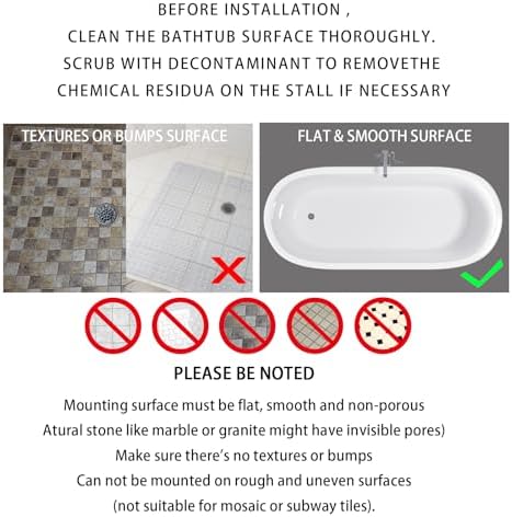 Yimobra Non Slip Bath Mat, Super Strong Suction Cups,34.5"X15.5"Long Tub Mat with Drain Holes, Machine Washable Fast Draining Shower Mats, Bathroom Essentials,Mint Green - Image 4