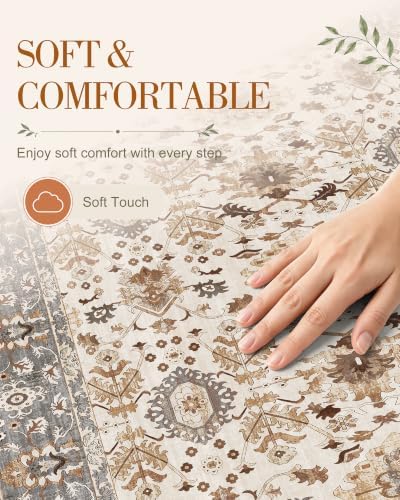 OLANLY 2x6 Washable Runner Rug, Soft Non Slip Carpet for Hallway Kitchen - Image 4