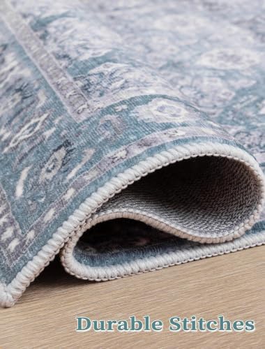 SERISSA 2x6 Washable Non Slip Floral Boho Runner Rug for Hallway - Image 5