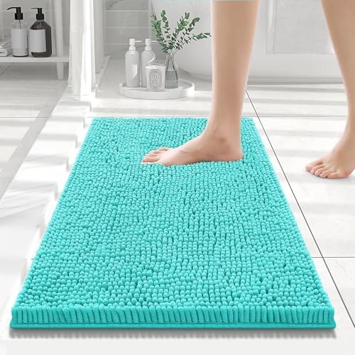 Smiry Bathroom Rugs 24X16, Luxury Chenille Extra Soft Absorbent Bath Mat by Smiry