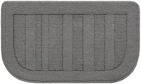 BEQHAUSE 30x18 Inch Kitchen Rugs Non Slip Washable Kitchen Sink Rug, Grey by BEQHAUSE