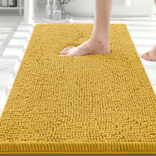 Smiry Bathroom Rugs 30X20, Luxury Chenille Extra Soft Absorbent Bath Mat by Smiry