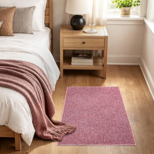 2x3 Red/White Area Rug Washable Non-Slip Soft Thin for Entryway Front Door - Image 2