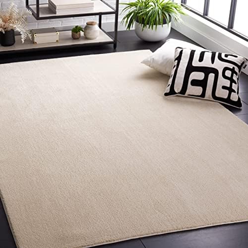SAFAVIEH Revive Square Rug 6'7", Modern Ivory REV102A by Unknown