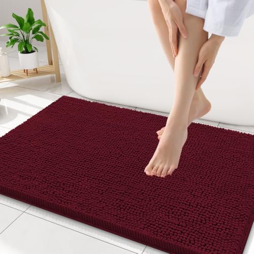 Smiry Bathroom Rugs 32X20, Luxury Chenille Extra Soft Absorbent Bath Mat by Smiry