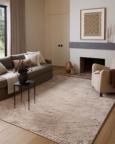 Loloi Amber Lewis Monty Collection MOT-05 Beige/Natural 9'-2" x 13', .50" Pile Height, Area Rug by Unknown