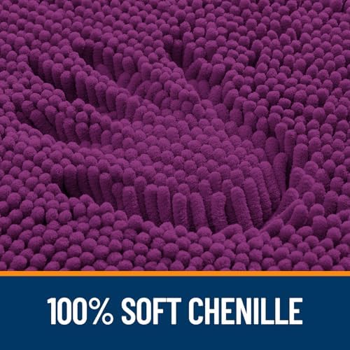OLANLY Large Bathroom Rugs 44x32, Extra Soft Absorbent Chenille Bath Rugs - Image 3