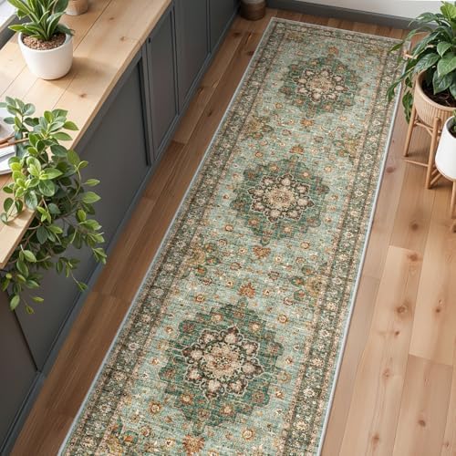 Washable Oriental Hallway Runner Rug: 3x12 Rugs for Entryway Living Room - Image 2