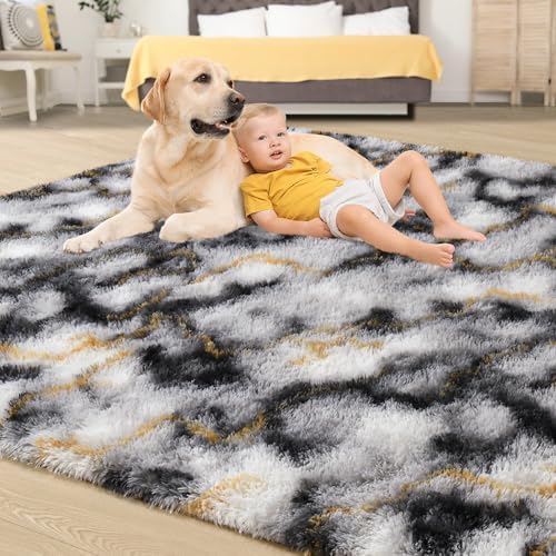 Tepook Soft Fluffy Rugs for Bedroom, 4x6 Area Rug for Living Room - Image 4