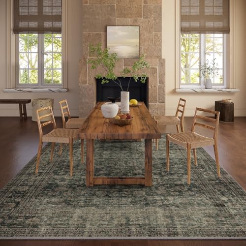 Area Rugs 9x12 Living Room: Washable Bedroom Rug Non Slip Boho Large Carpet - Image 6