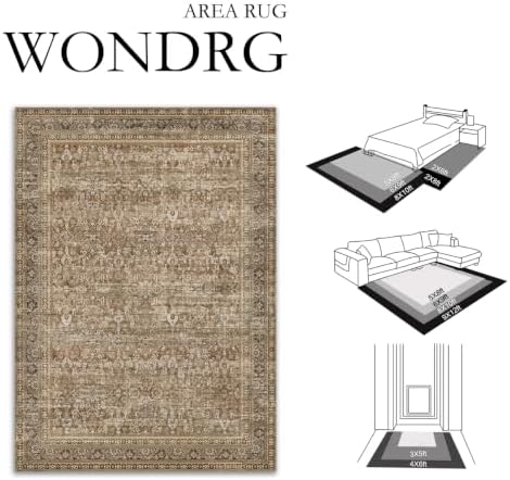 9x12 Brown Neutral Retro Area Rug - Image 2
