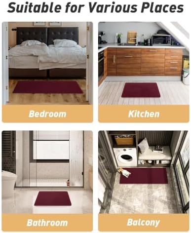 Upgraded Waffle Bath Mat Runner Absorbent Non Slip Bathroom Mat, 2' x 4' - Image 6