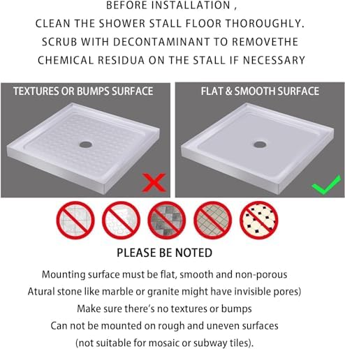 Yimobra Square Shower Mat Non Slip, Super Strong Suction Cups, 21"X21" Bath Tub Mat with Drain Holes, Machine Washable Fast Draining Bath Mats, Bathroom Essentials,Black - Image 5