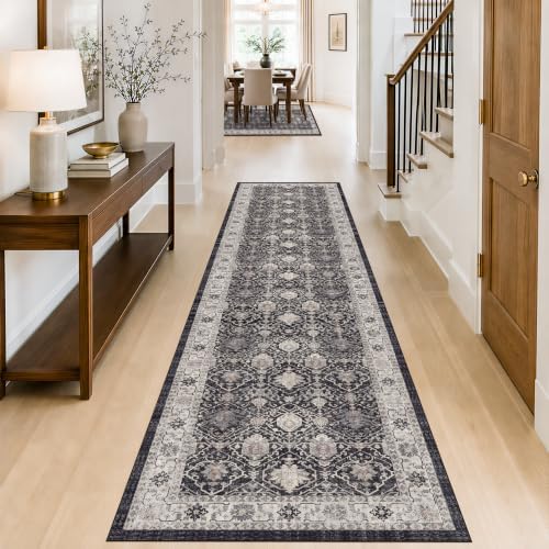 HY HAOYUNLAI 2.6x10 Washable Hallway Runner Rug Non Slip Kitchen Floor Mat - Image 2