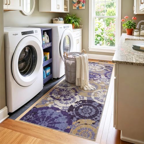 Washable 2x6 Runner Rugs for Hallway, Boho Modern Runner Rug for Kitchen - Image 3