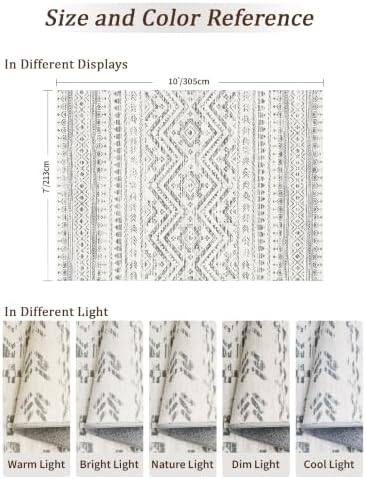 Miukiki 8x10 Area Rug for Living Room, Washable Soft Non Slip Rug Grey - Image 2