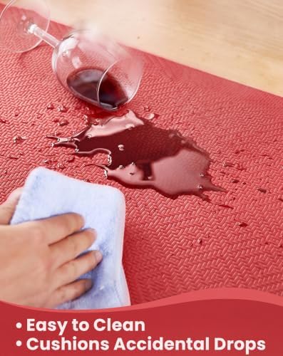 Ophanie Kitchen mats for Floor, 3/4 inch Thick, 20x48 Anti Fatigue Cushioned Mat,Kitchen Rugs,Waterproof,Comfort Ergonomic Standing Mat for Office,Home,Sink with 99+ Pairs of Anti-Slip Bottom Ridges - Image 6