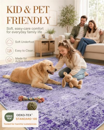 OLANLY 3x5 Washable Accent Rug, Soft Non Slip Carpet for Entryway Bedside - Image 5