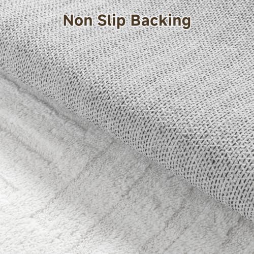 Pauwer 4x6 Area Rugs for Living Room, Modern Non Slip Washable Rug, White - Image 5