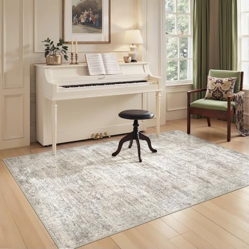3x5 Rug for Entryway,Washable Area Rug,Taupe - Image 5