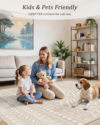 Miukiki Hallway 2x8 Runner Rug Washable Non Slip Kitchen Rug Brown - Image 5
