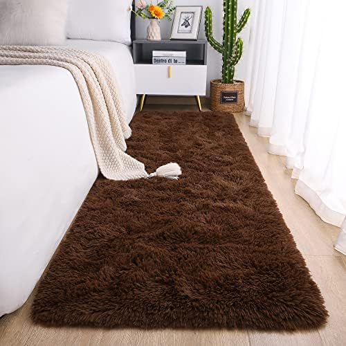 Chicrug Soft Runner Rug for Bedroom Living Room Plush Fluffy Rug 2x10 by ChicrugHomeDecor