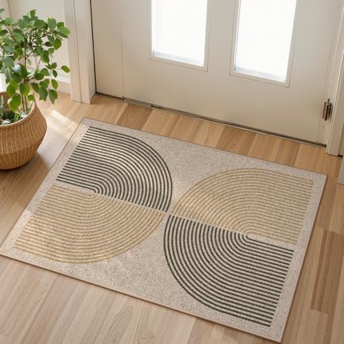 Lahome Rainbow 20"x32" Indoor Door Mat, Small Indoor Outdoor Entry Rug by Lahome