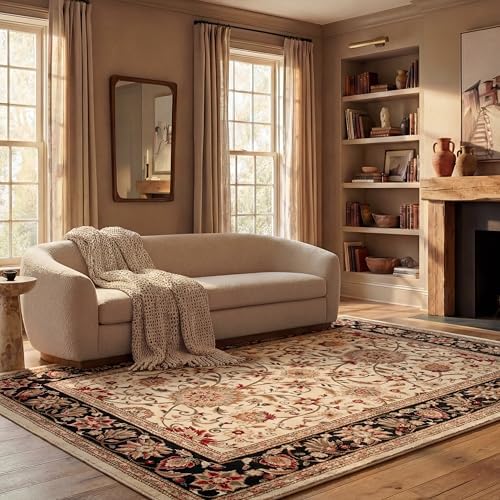 SAFAVIEH Lyndhurst Area Rug 6x9, Ivory & Black LNH212B by Unknown