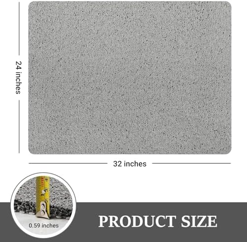 LuxStep Shower Mat Bathtub Mat Non-Slip Bath Mat with Drain, Quick Drying - Image 2
